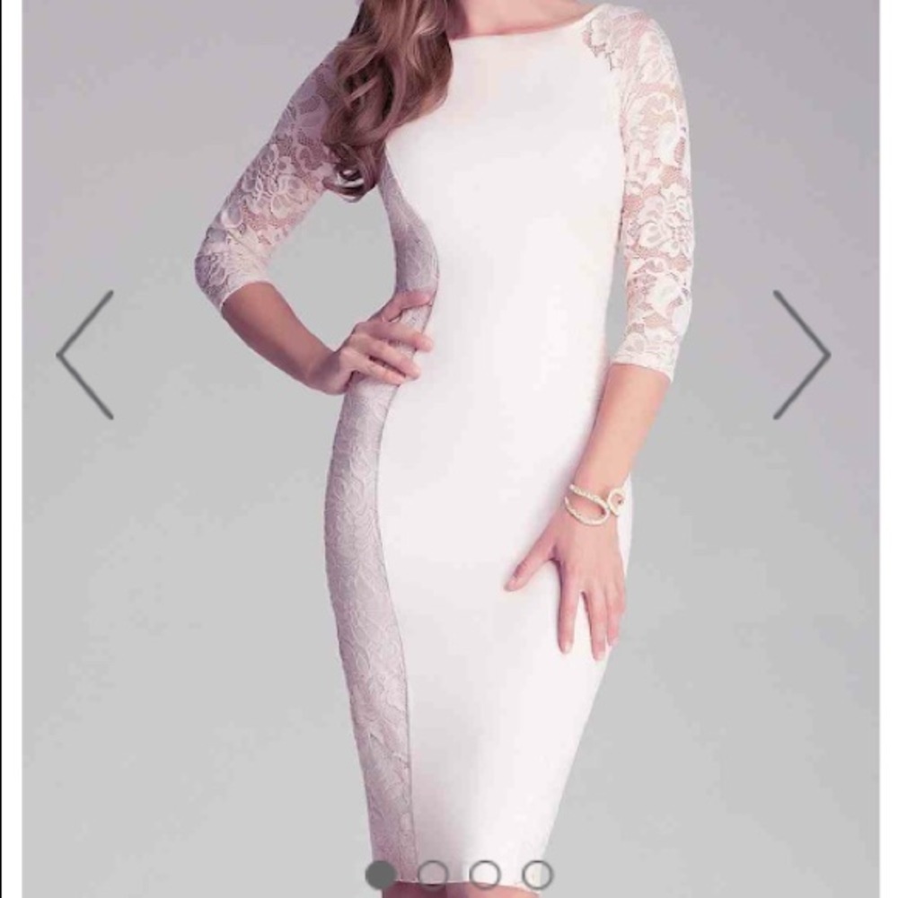 Bodycon lace midi dress
